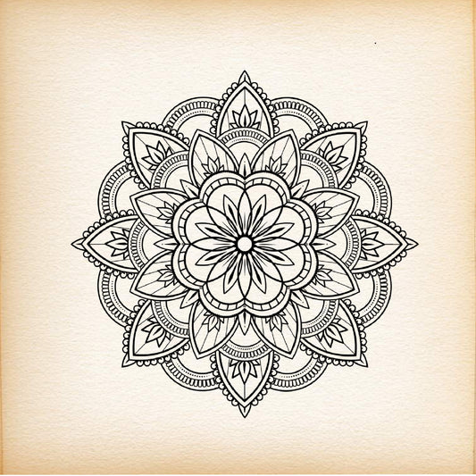 Fine Line Tattoo   Mandala 4