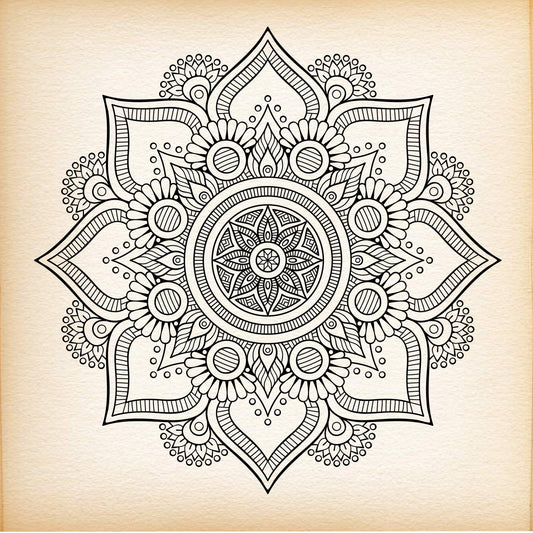 Fine Line Tattoo   Mandala 5