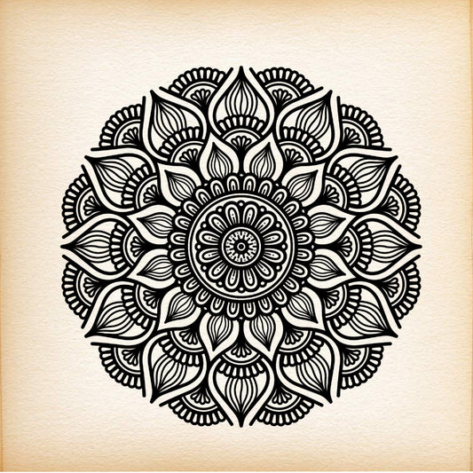 Fine Line Tattoo   Mandala 2